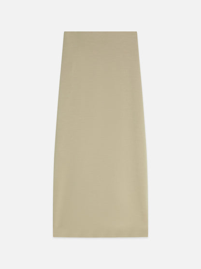 S&S DRAPEY TENCEL SKIRT ALUMINUM
