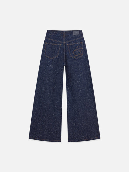 S&S WAVE SUPER WIDE LEG JEAN DEEP WEAVE 