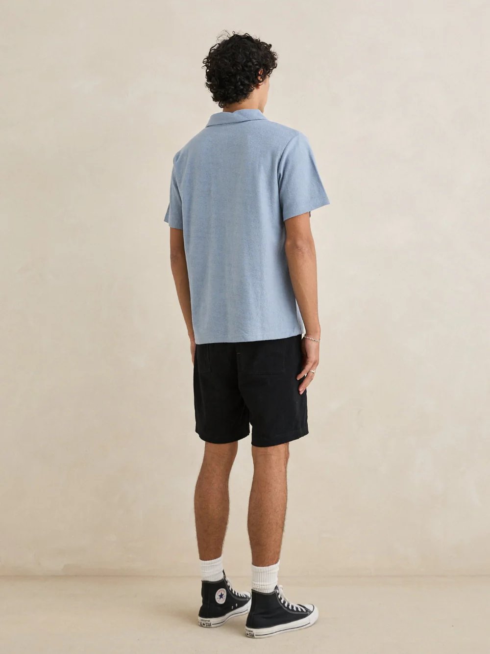 RHYTHM VINTAGE TERRY POLO BLUE