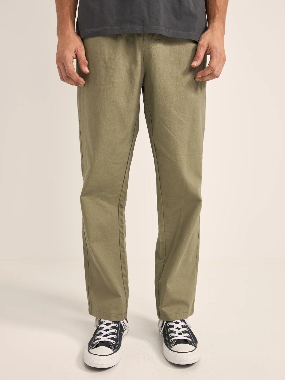 RHYTHM LINEN JAM PANT OLIVE