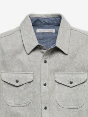 OUTERKNOWN BLANKET SHIRT HTHR GREY