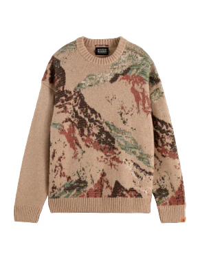 S&S MOUNTAIN LOOSE SWEATER MEDIUM BROWN 