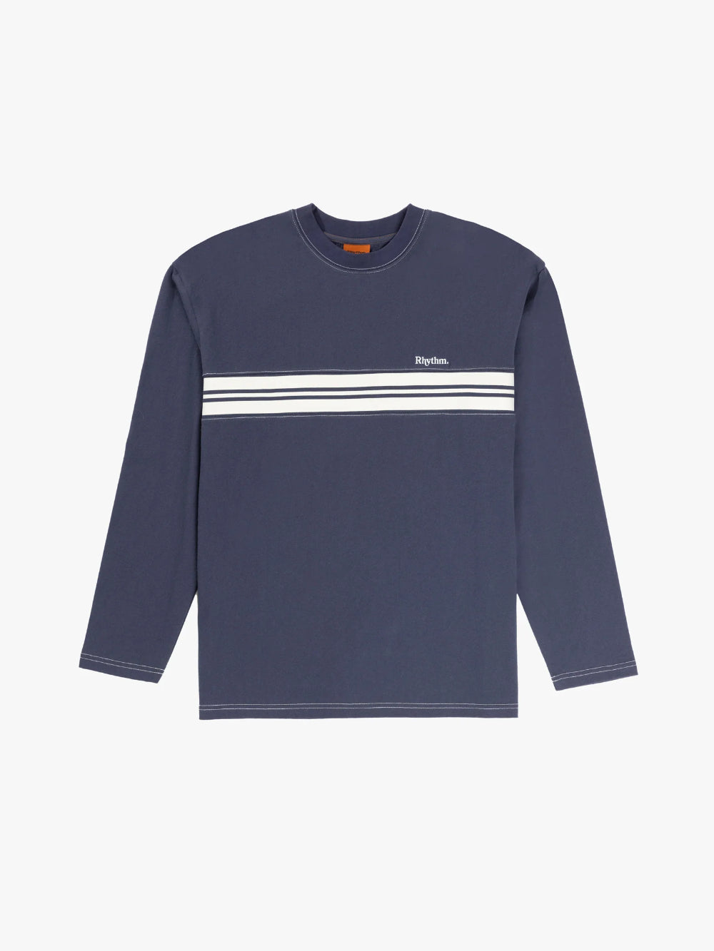 RHYTHM VINTAGE PANEL LS T-SHIRT NAVY