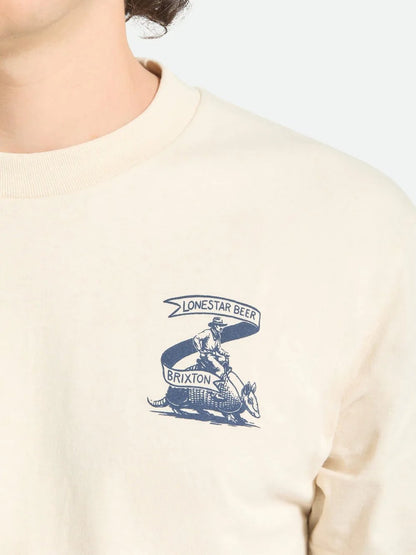 BRIXTON LONESTAR ARMADILLO STANDARD T-SHIRT CREAM
