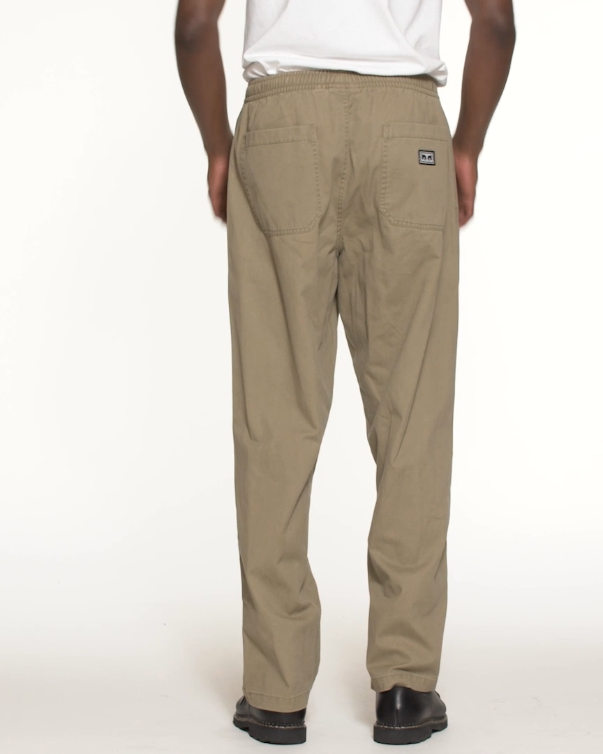 OBEY THEO EASY PANT BIRCH FADED WASH 
