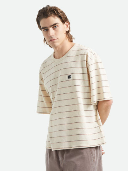 BRIXTON SHIELD PIQUE BOXY T-SHIRT 