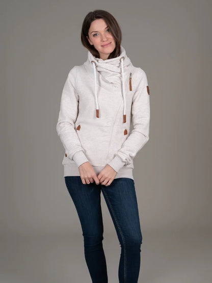 WANAKOME HESTIA ZIP JACKET HEATHER OATMEAL 