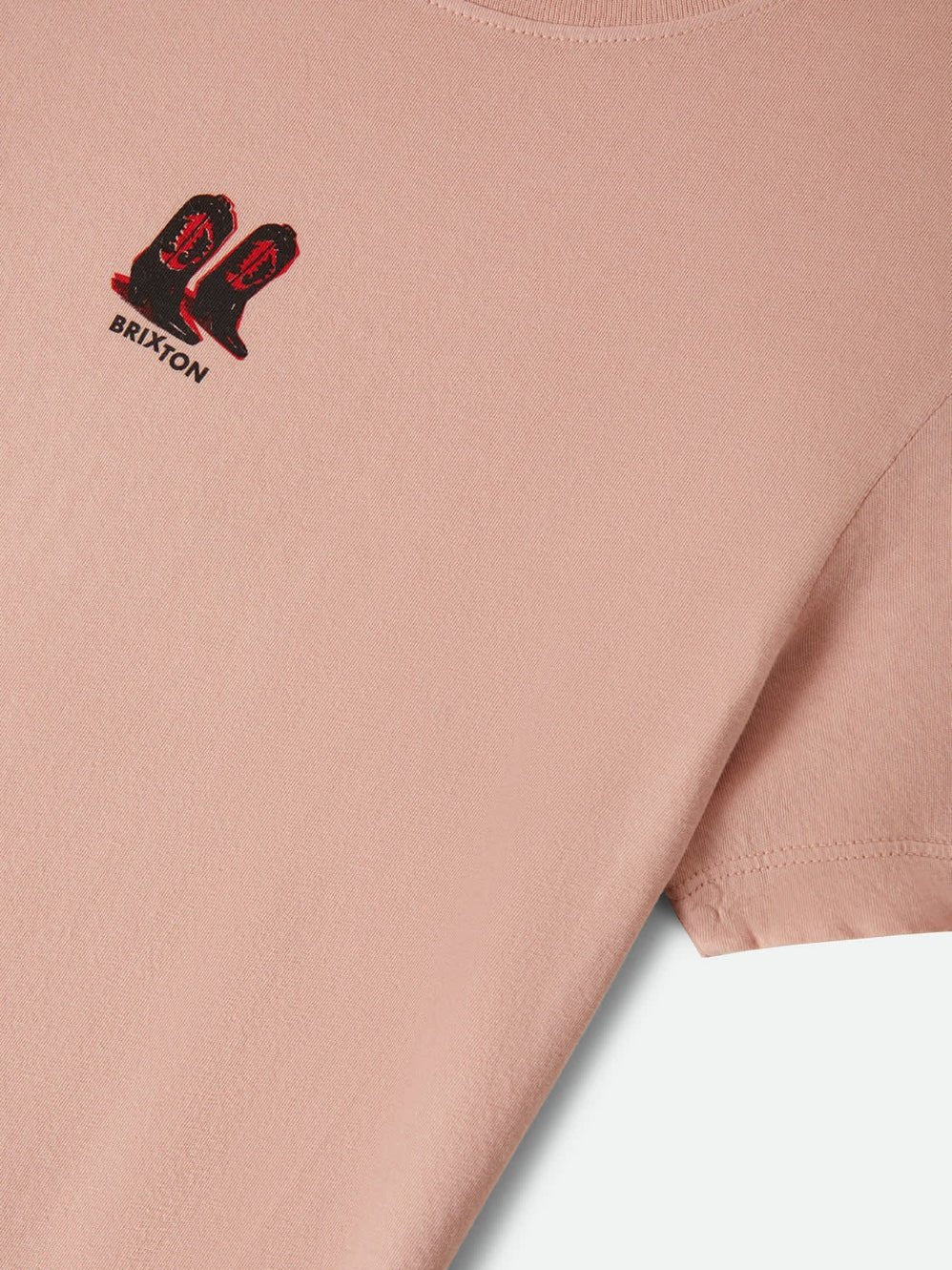 BRIXTON TWO BOOTS SLIM CREW TEE SILVER PINK 