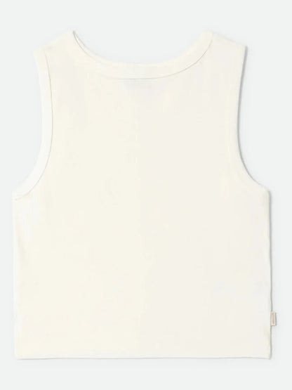 BRIXTON CAREFREE ORGANIC CROPPED TANK OFF WHITE