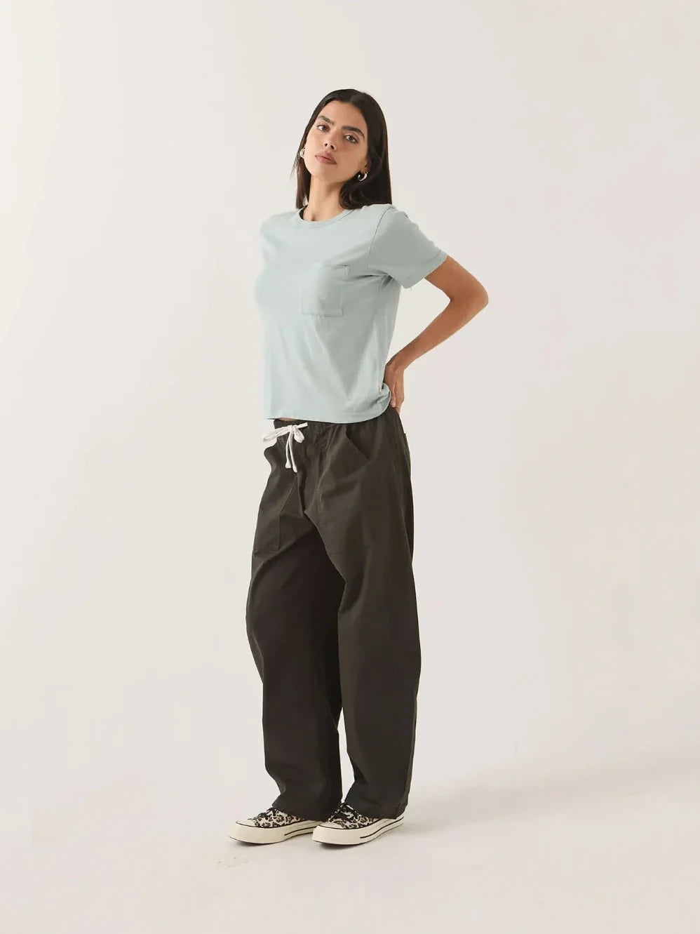 BRIXTON UTILITY EVERYDAY BARREL PANT WASHED BLACK