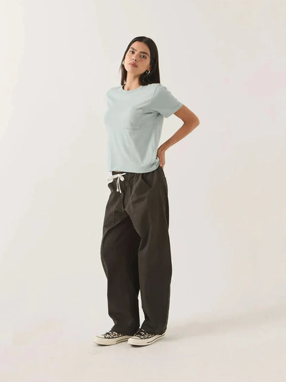BRIXTON UTILITY EVERYDAY BARREL PANT WASHED BLACK
