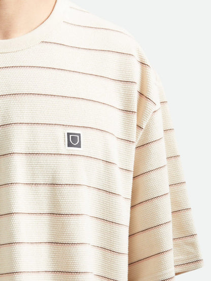 BRIXTON SHIELD PIQUE BOXY T-SHIRT 