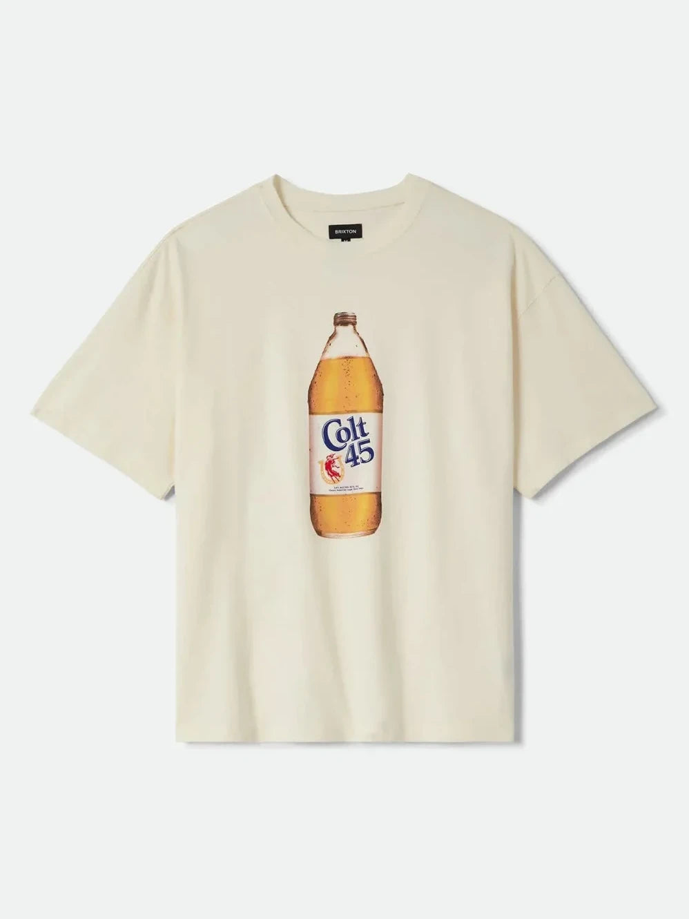 BRIXTON COLT 45 FORTY OZ OVERSIZED T-SHIRT NATURAL 