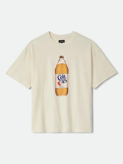 BRIXTON COLT 45 FORTY OZ OVERSIZED T-SHIRT NATURAL 