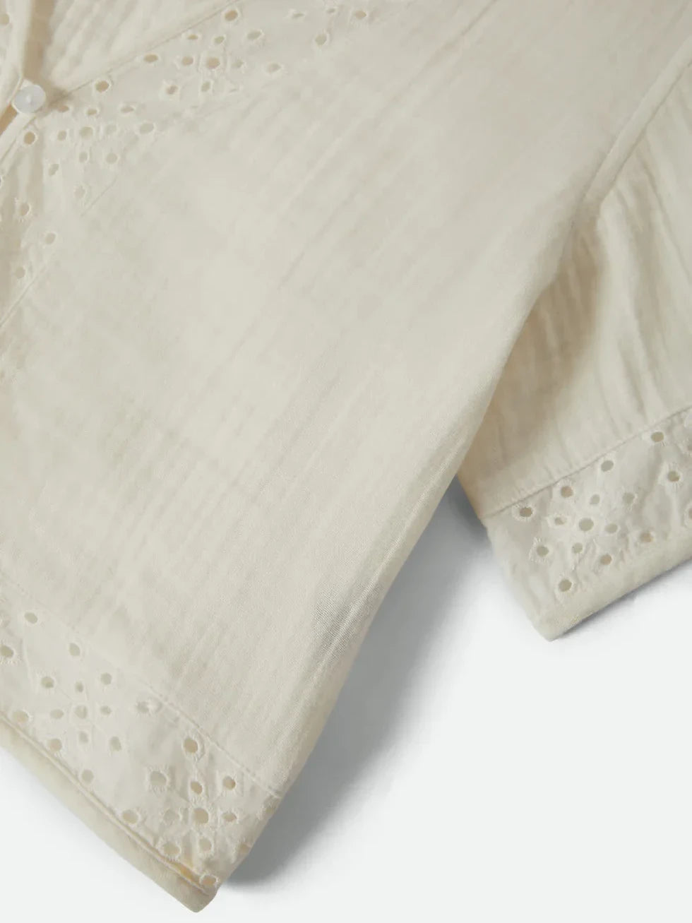 BRIXTON SEASIDE EYELET TOP OFF WHITE