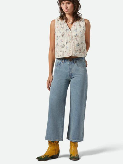 BRIXTON MARGO CROPPED 5 POCKET PANT LIGHT DENIM