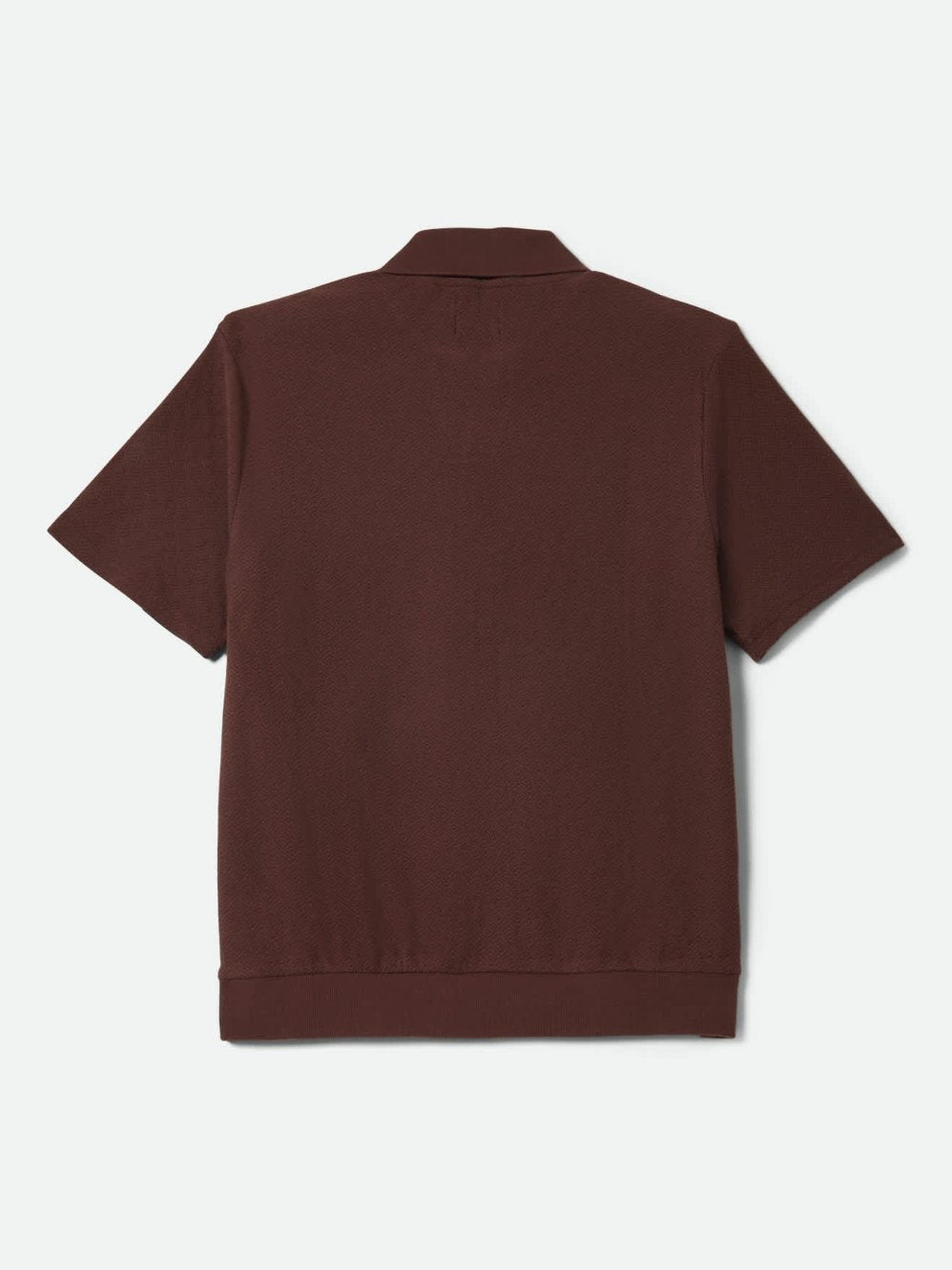 BRIXTON THEO JACQUARD POLO CHOCOLATE