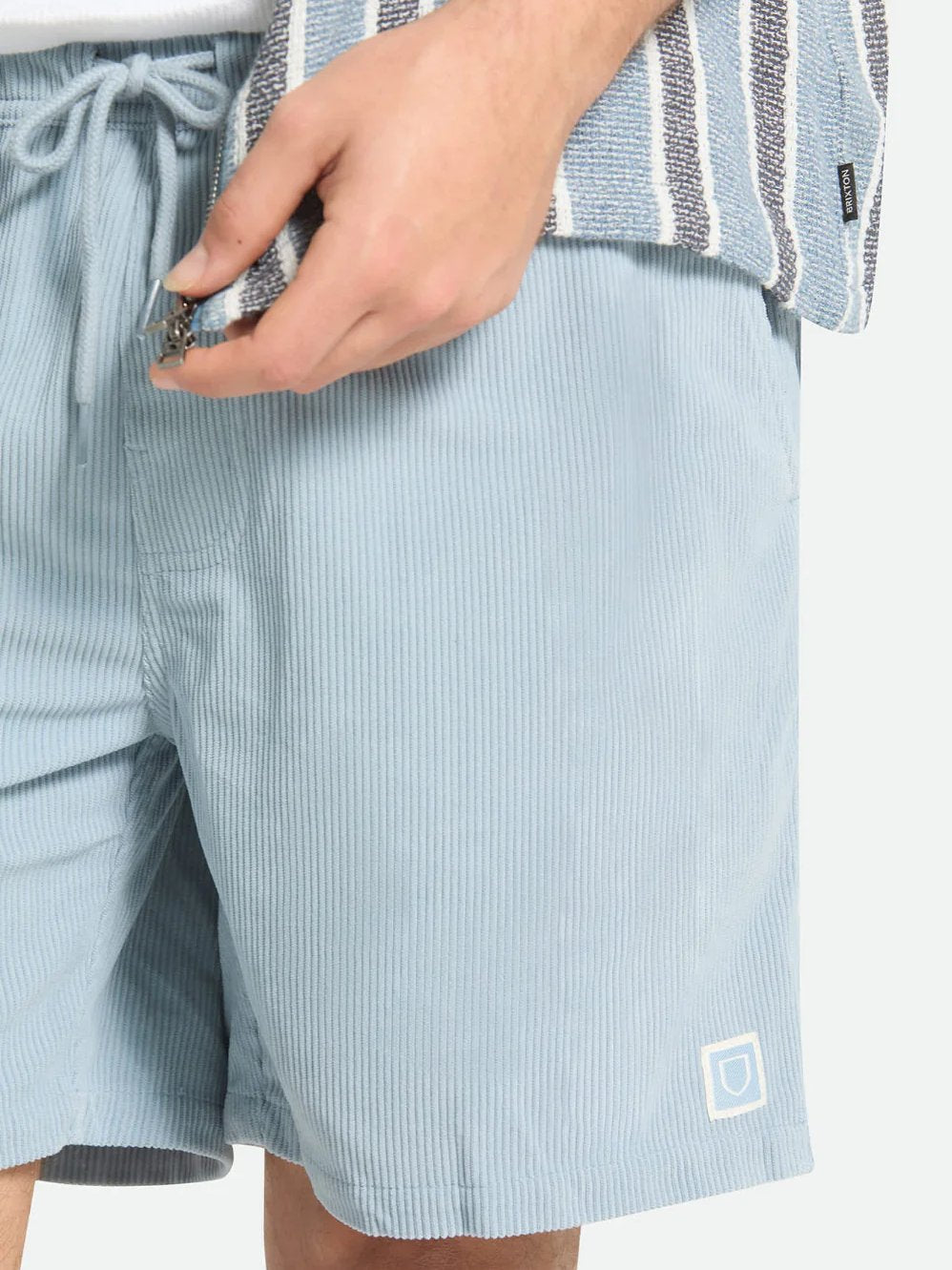 BRIXTON EVERYDAY CORDUROY SHORT DUSTY BLUE 