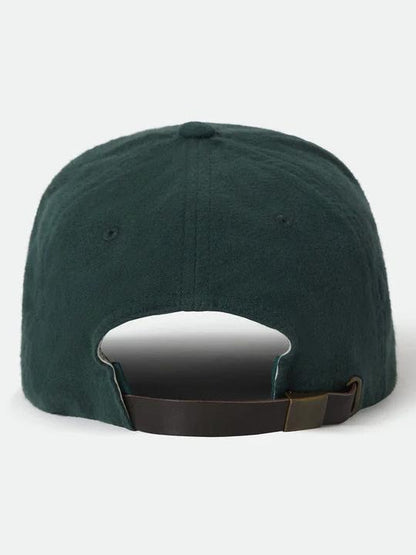 BRIXTON BIG B ADJUSTABLE HAT DEEP FOREST FLANNEL