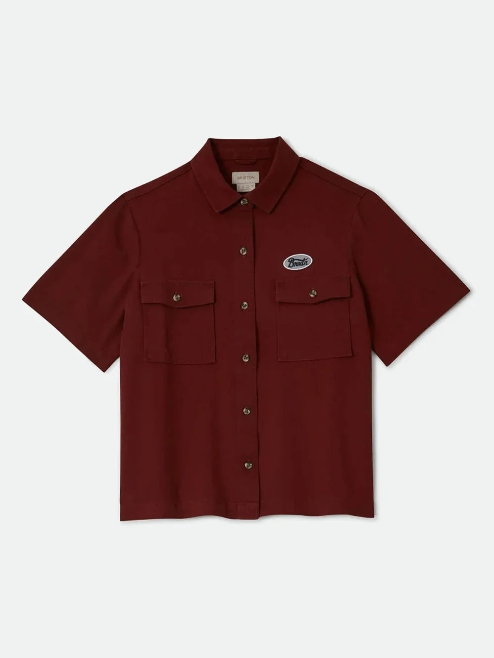 BRIXTON MECHANICS WOVEN SHIRT DARK BRICK 