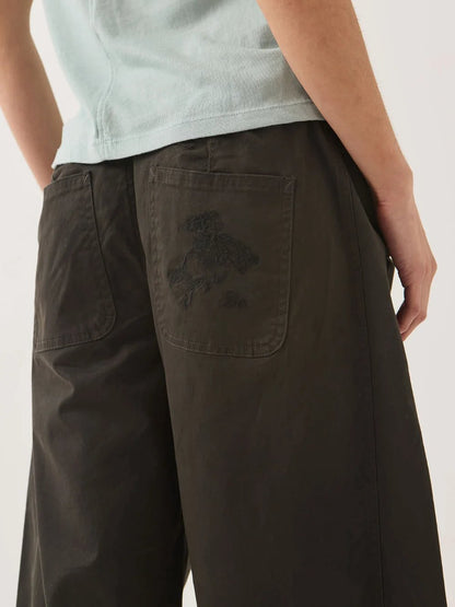 BRIXTON UTILITY EVERYDAY BARREL PANT WASHED BLACK