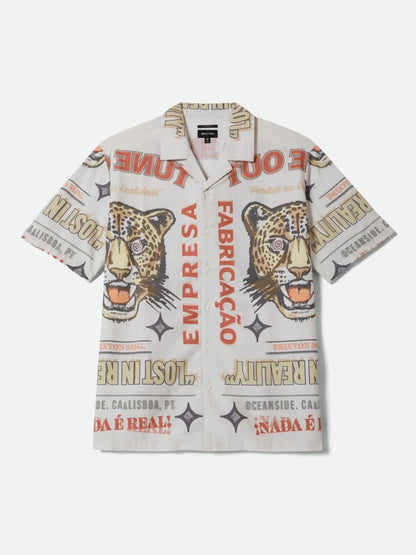BRIXTON GETAWAY SHORT SLEEVE SHIRT LOST IN REALITY PRINT 