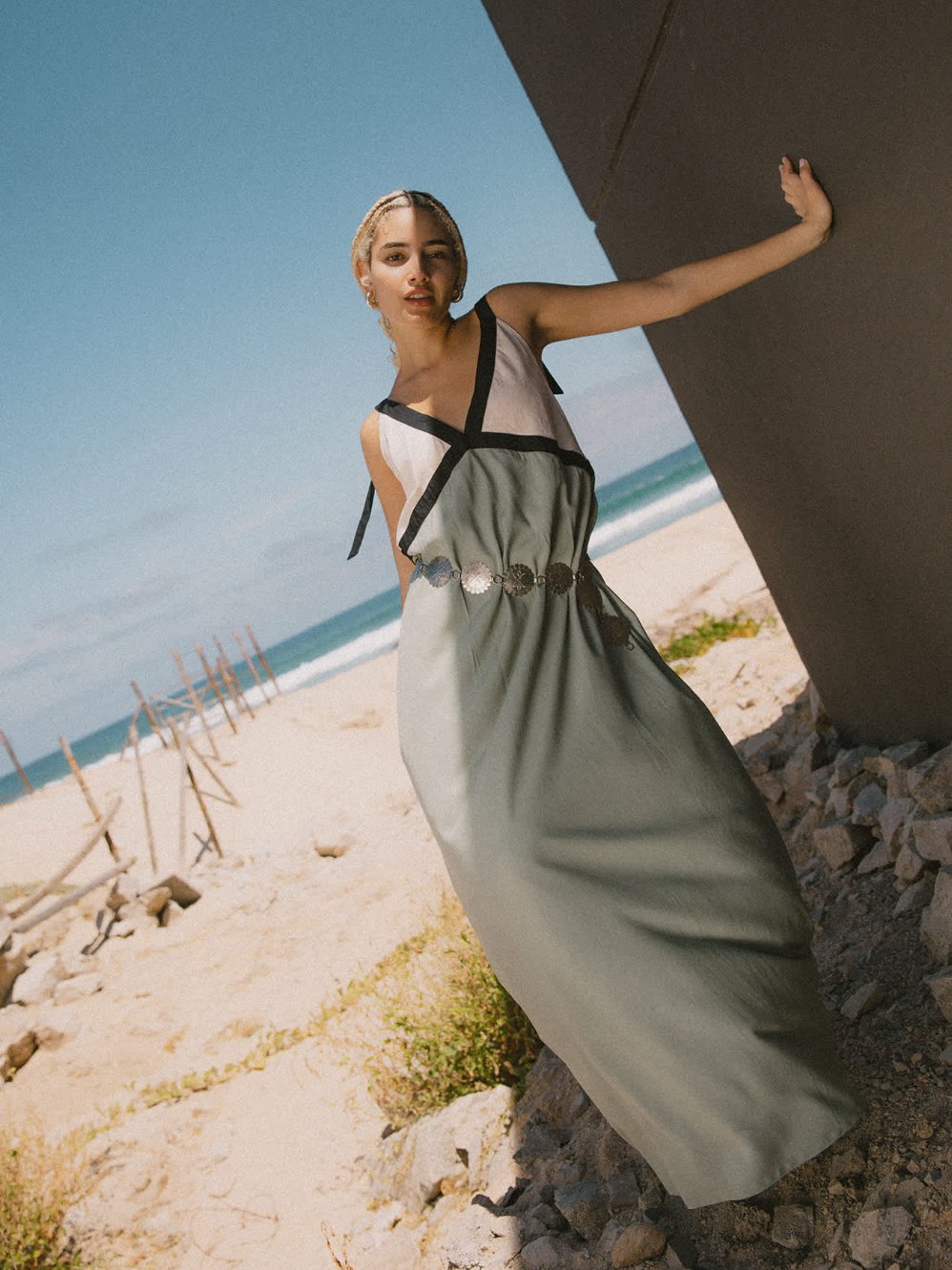 BRIXTON SUNSET TIE SLIP DRESS