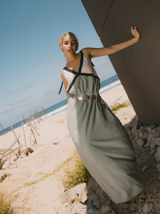 BRIXTON SUNSET TIE SLIP DRESS