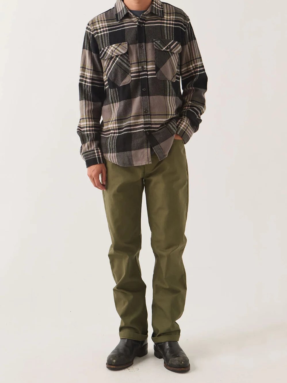 BRIXTON BUILDERS 5 POCKET PANT DARK OLIVE 
