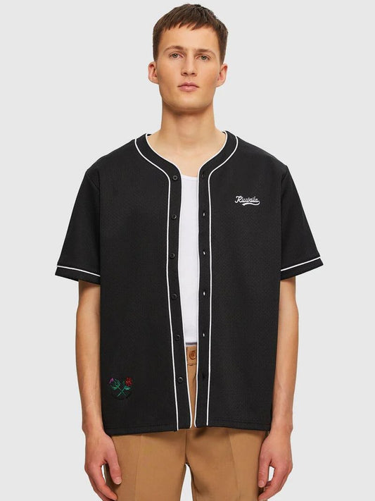 KUWALLA MESH BASEBALL JERSEY BLACK