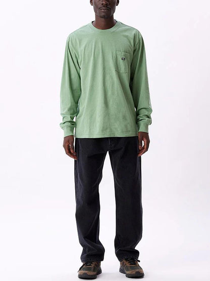 TIMELESS RECYCLED POCKET LONG SLEEVE PIGMENT JADE