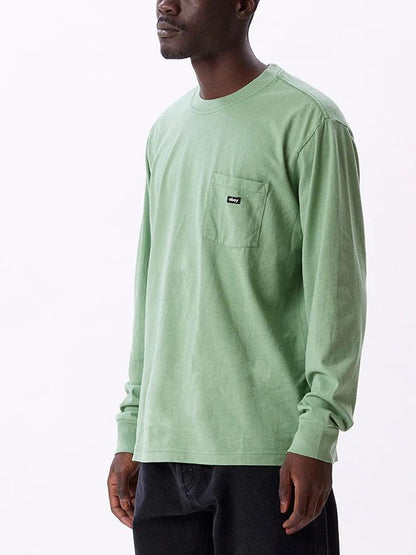 TIMELESS RECYCLED POCKET LONG SLEEVE PIGMENT JADE
