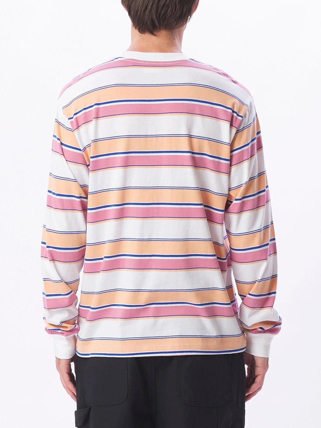 OBEY DIRECT LONG SLEEVE TEE WHITE MULTI