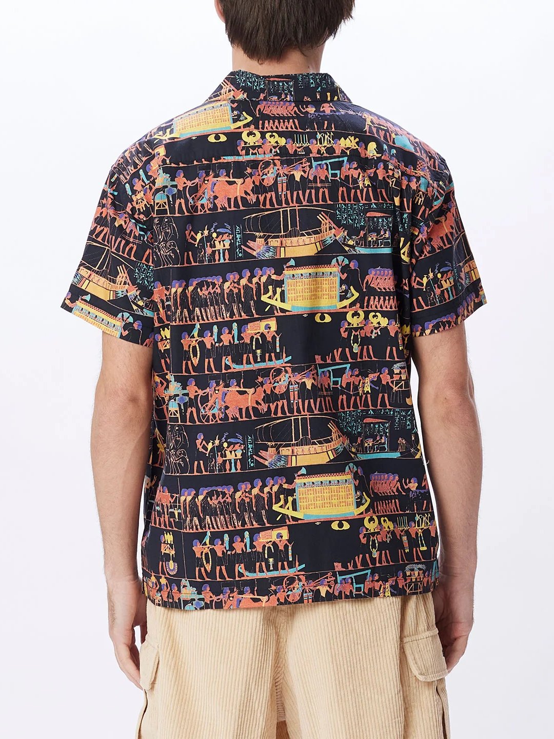 OBEY HEIRO SHORT SLEEVE WOVEN BLACK MULTI