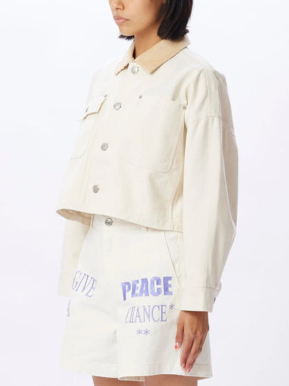 OBEY TRUDY WORK JACKET UNBLEACHED 