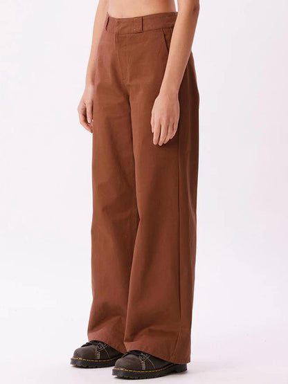 OBEY MILA WORK PANT SEPIA