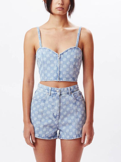 OBEY CLASH DENIM TOP LIGHT INDIGO