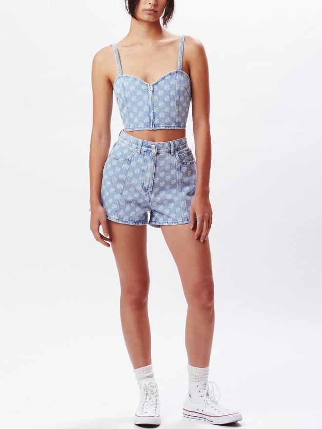 OBEY CLASH DENIM TOP LIGHT INDIGO