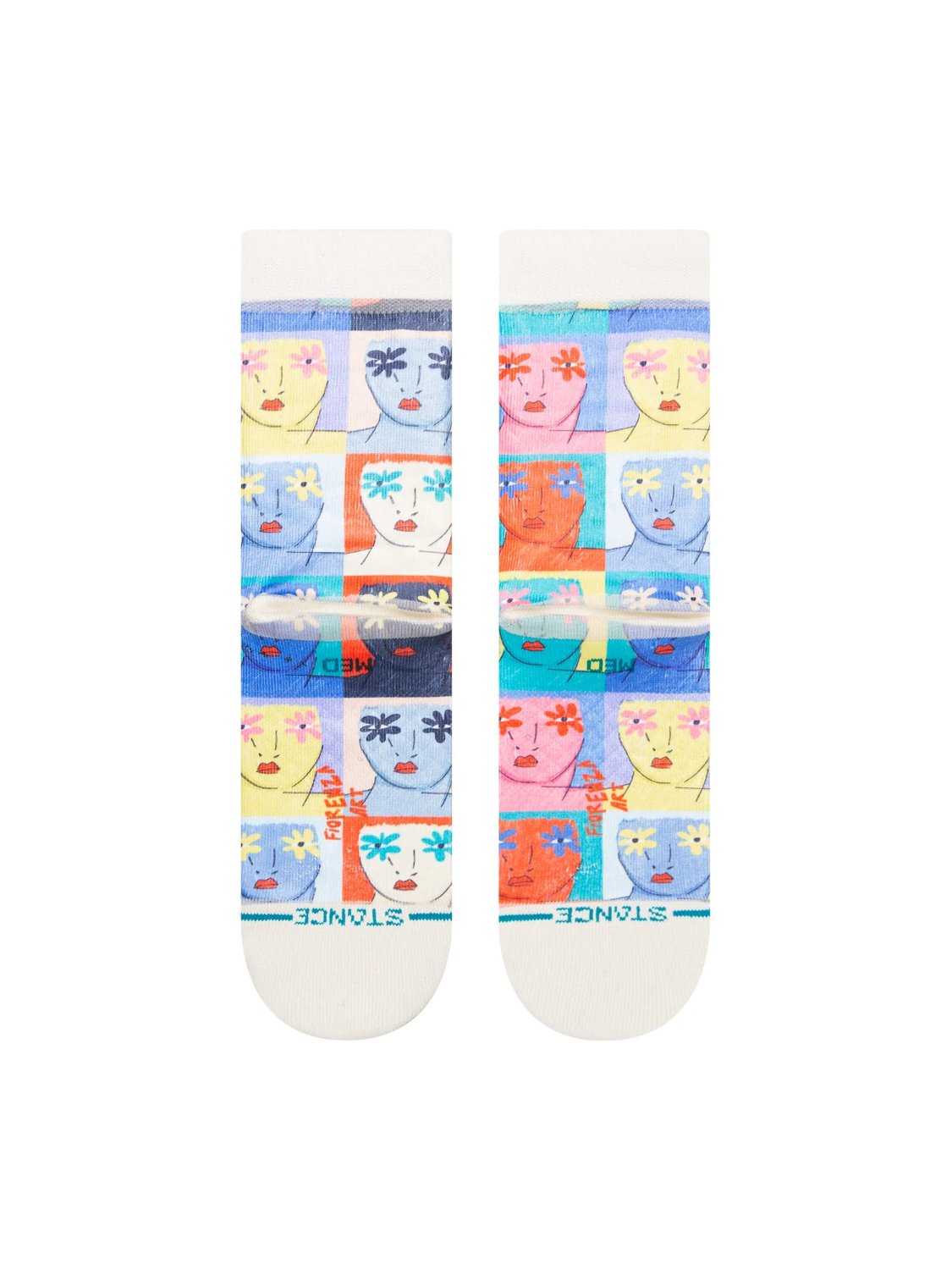 STANCE FLOWER FACES OFF WHITE
