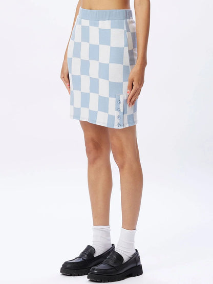 OBEY LYDIA MINI SKIRT SEAL ICE MULTI