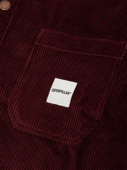 CAT WWR CAT WWR CORDUROY SHIRT BORDEAUX