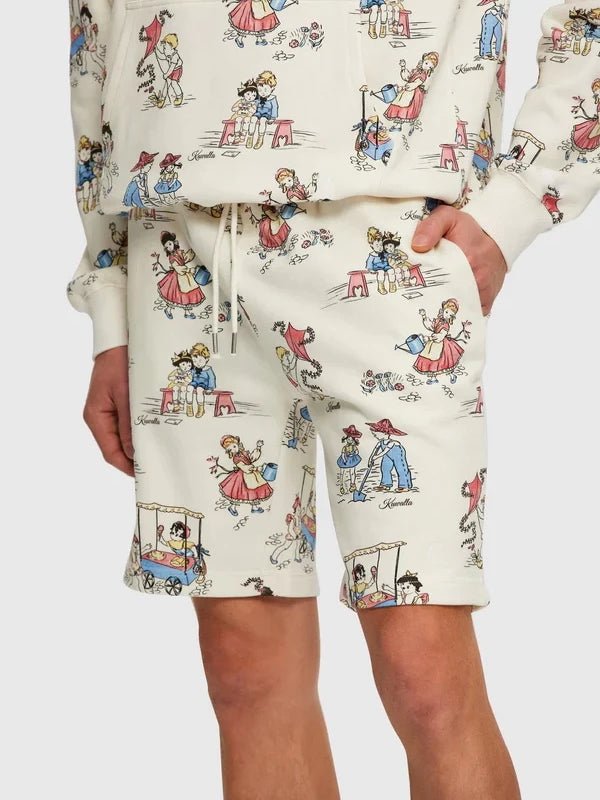 KUWALLA LOVE LETTER SWEATSHORT OFF WHITE