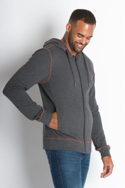 ABLY PIONEER HOODED JACKET CHARCOAL