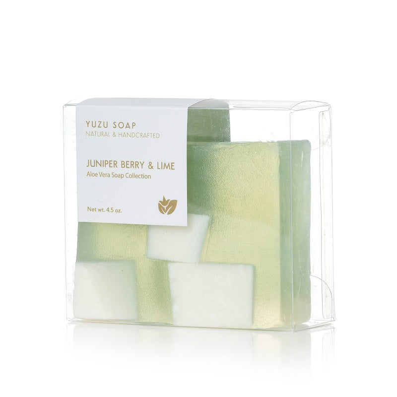 YUZU SOAP ALOE VERA SOAP BARS JUNIPER BERRY & LIME