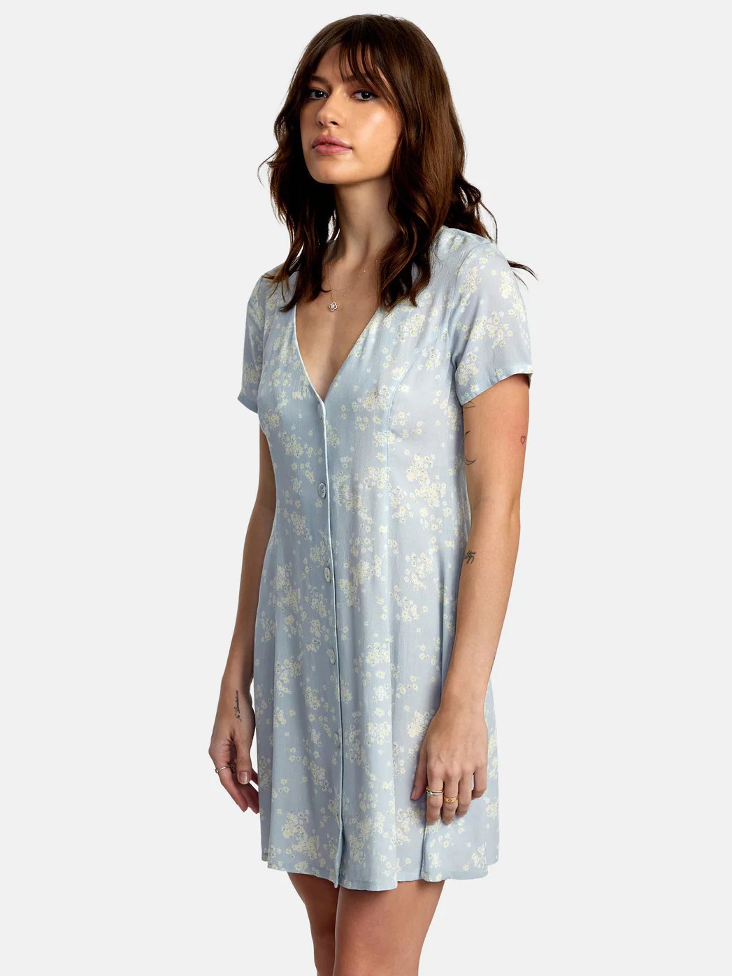 RVCA UNDERSTATED MINI DRESS SHORE