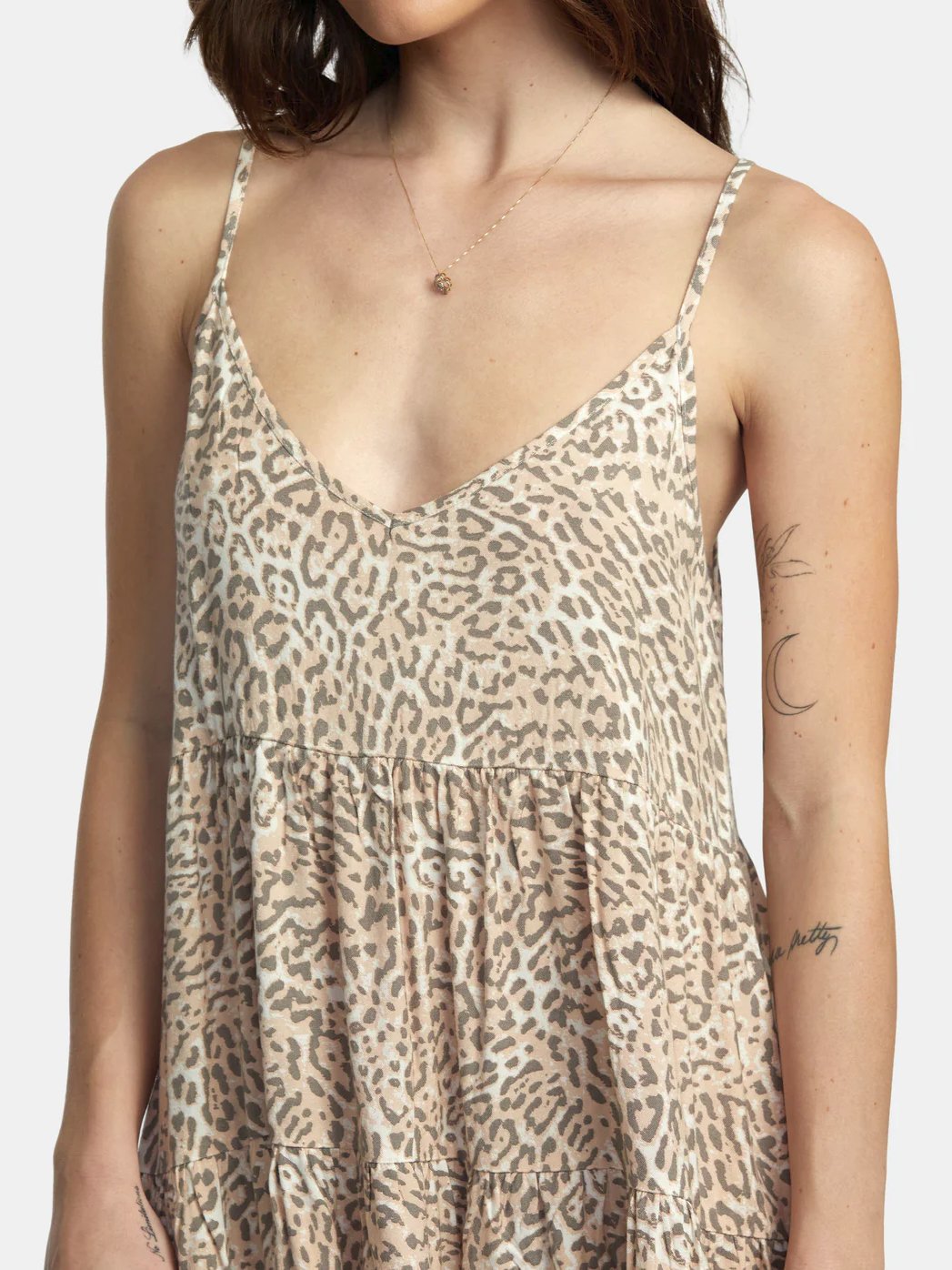 RVCA SLICE DRESS CREAM