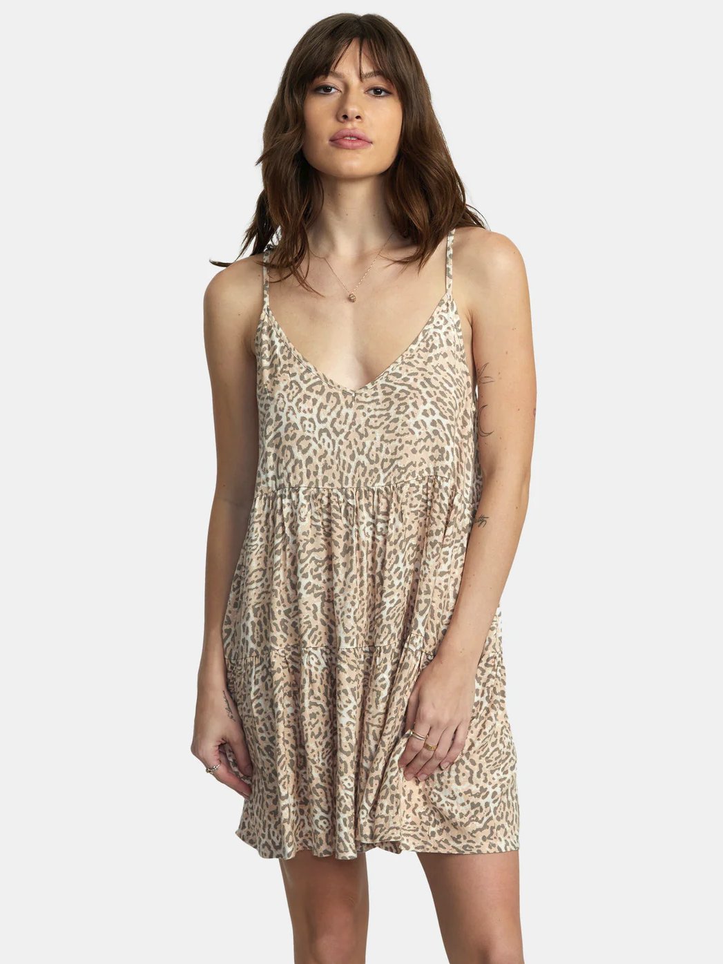 RVCA SLICE DRESS CREAM