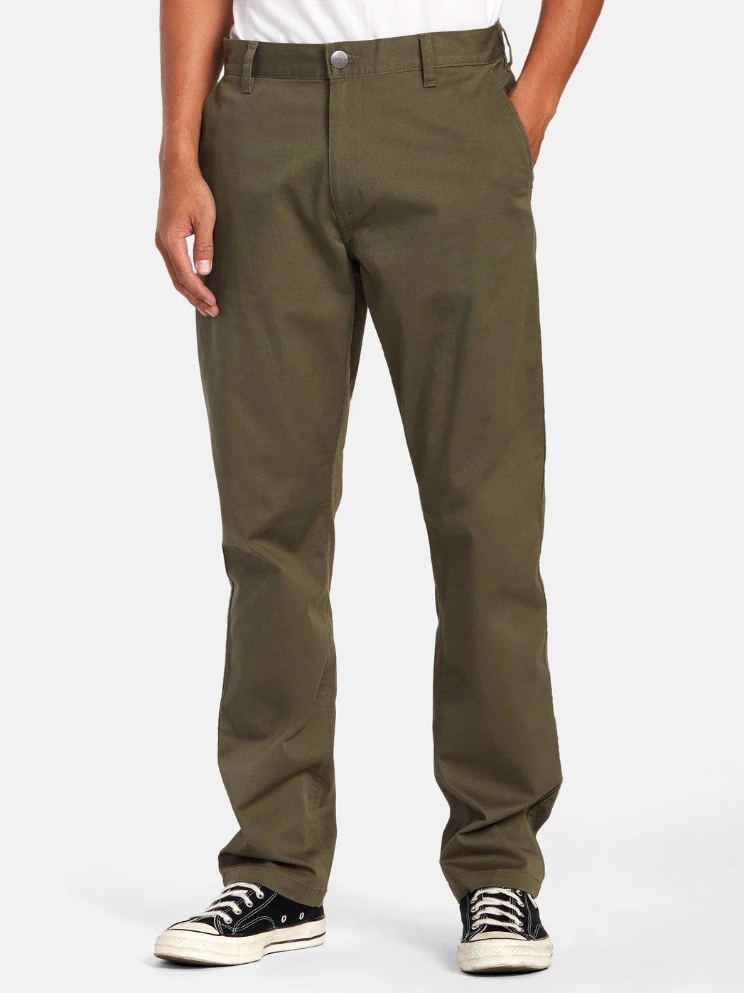 RVCA THE WEEKEND STRETCH CHINO PANT OLIVE