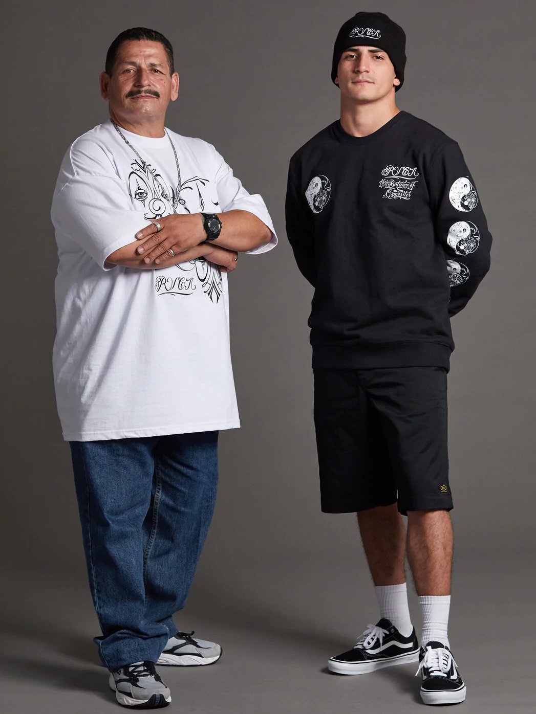 RVCA MISTER CARTOON CREW BLACK