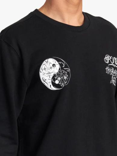RVCA MISTER CARTOON CREW BLACK